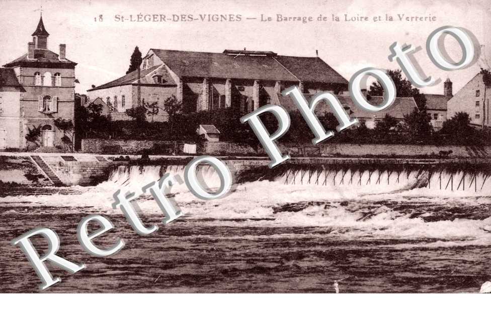 le barrage de la loire et la verrerie