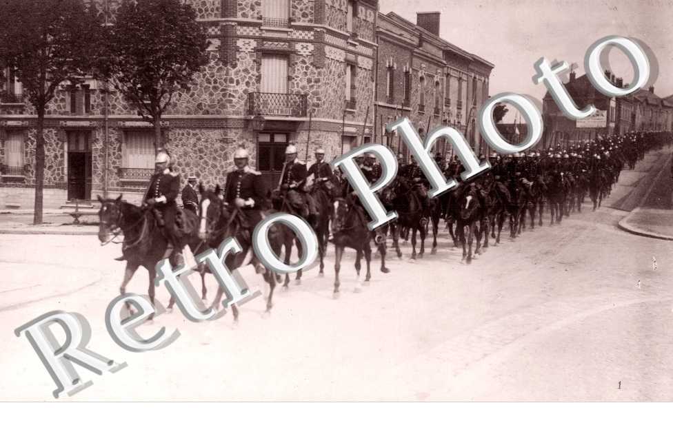 arrivée de 4eme Dragons le 27 juin 1912