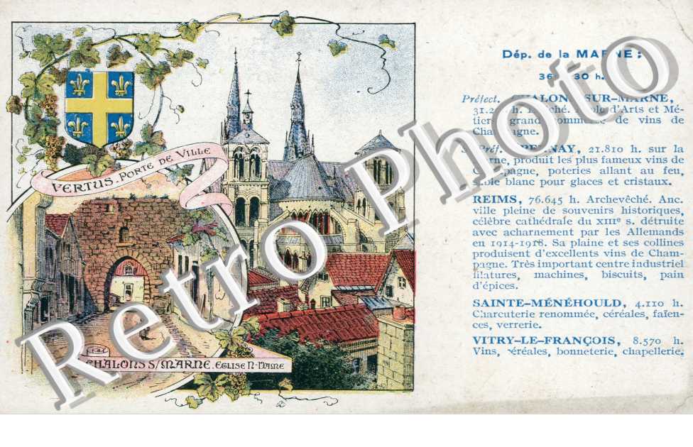 département de la Marne Vertus Chalons