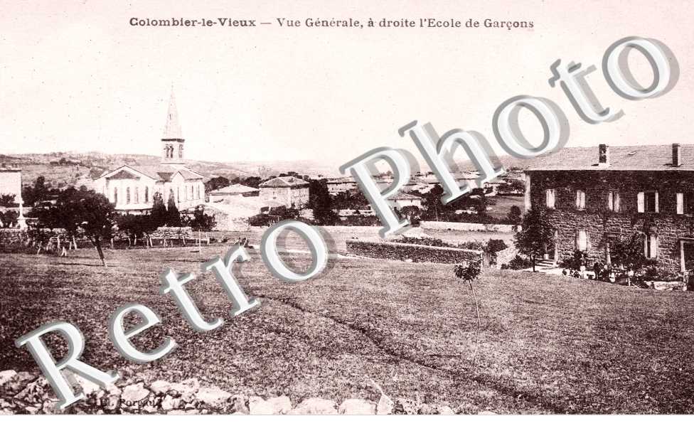 Vue générale  L'école des garçons