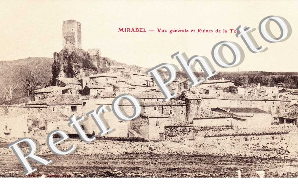 Vue générale et ruines de la Tour