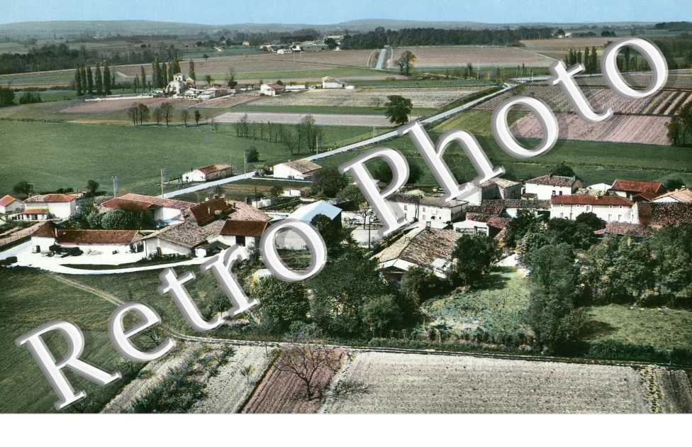 vue generale aerienne du hameau de La Motte