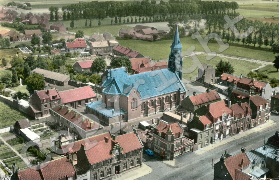 Eglise Saint Vaast - La Mairie - Vue Aérienne