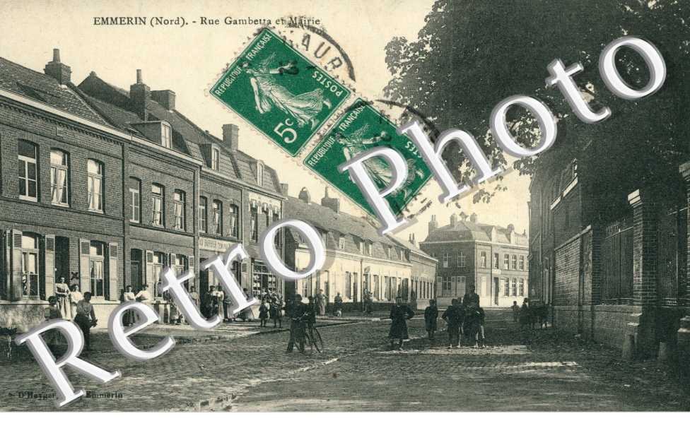Rue Gambetta et Mairie