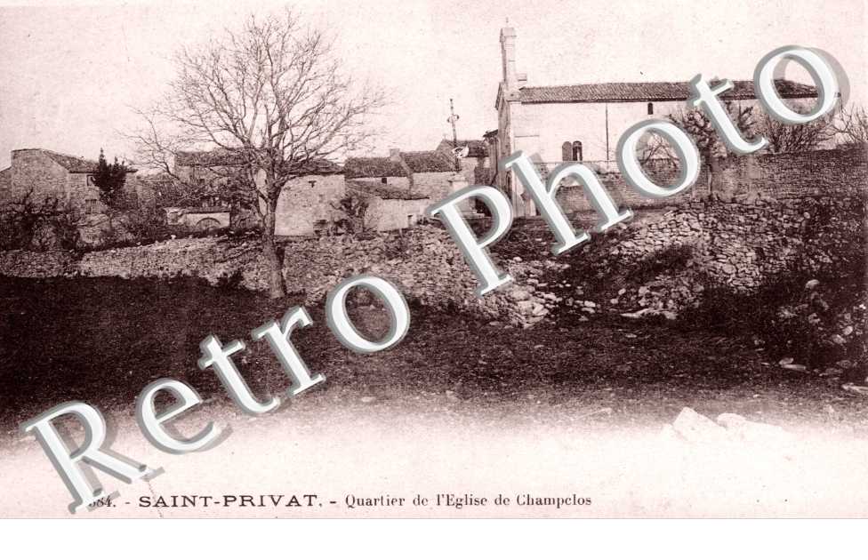 quartier de l'eglise de Champclos