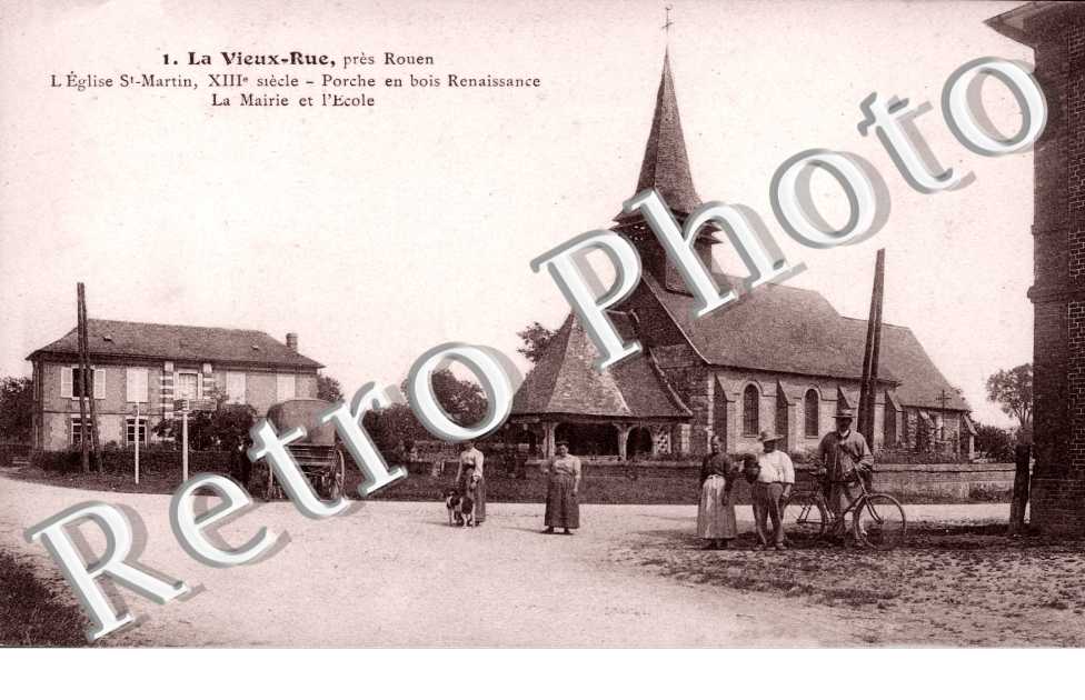 l'eglise Saint-Martin La Mairie et l'ecole