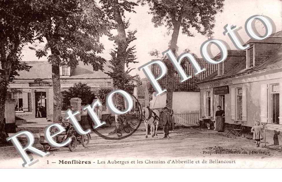 MONFLIERES Les auberges et les chemins d'Abbeville et de Bellancourt