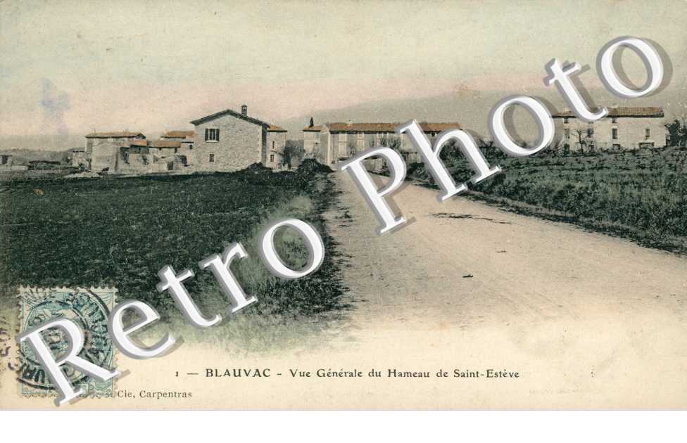 Vue générale du hameau de Saint-Estève