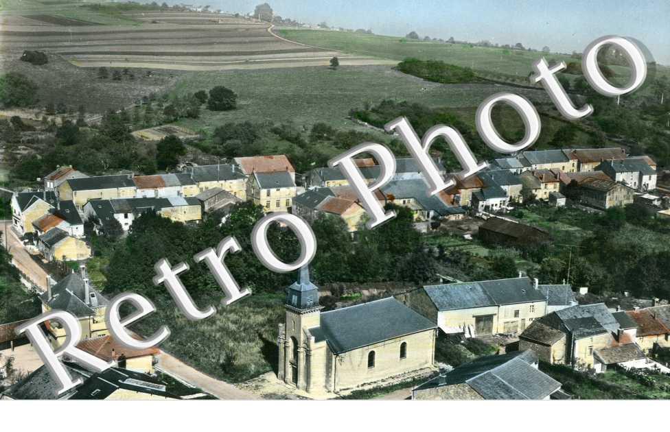 L'église, vue aérienne
