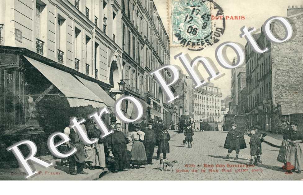 rue des Envierges prise de la rue Piat