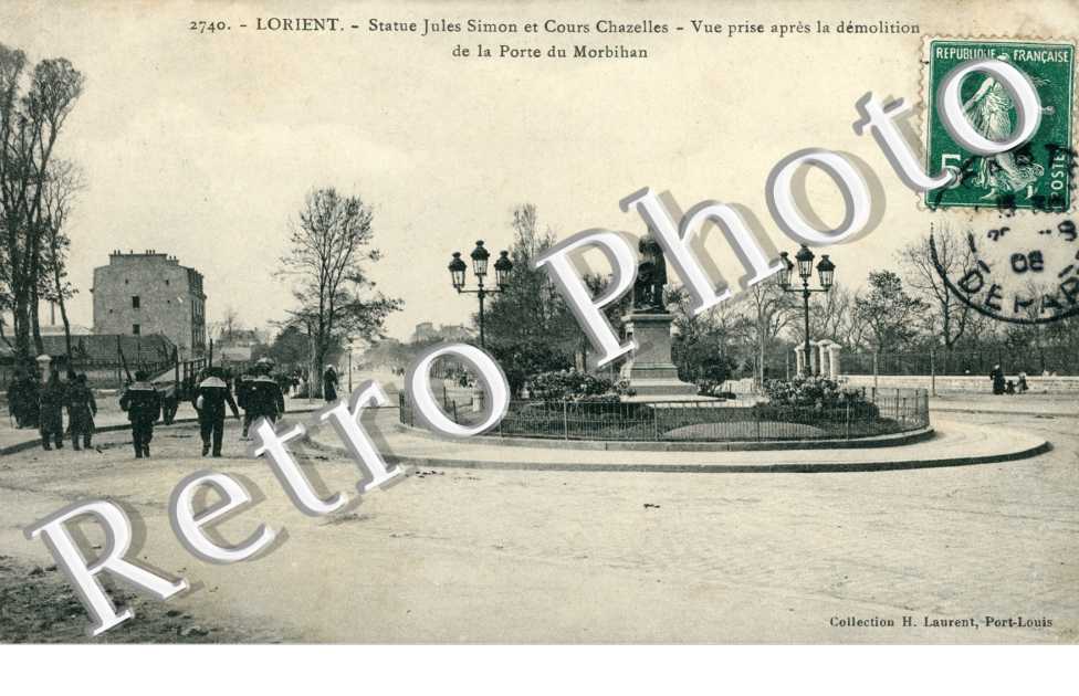 Statue Jules Simon et Cours Chazelles