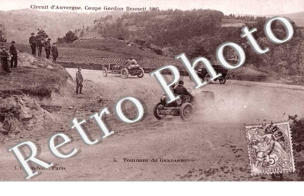 Circuit d'Auvergne - Coupe Gordon Bennett 1905 - Tournant du Gendarme