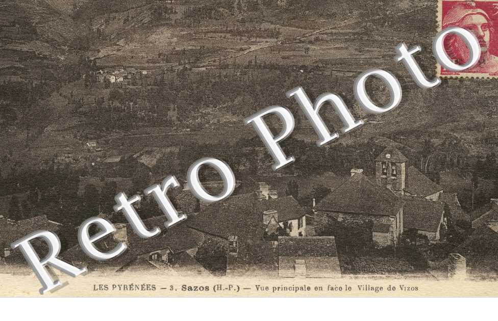 vue principale, en face le village de Vizos