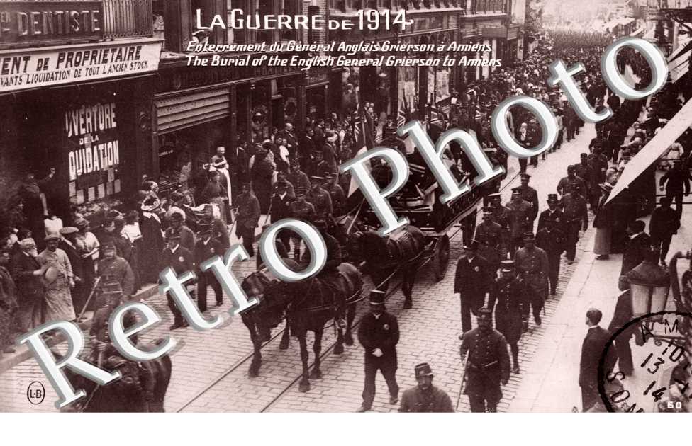 la guerre de 1914 Enterrement du general Grierson