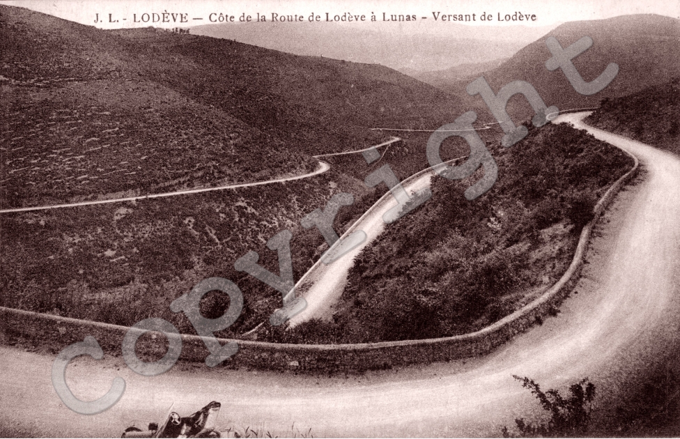Cote de la route de Lodeve a Lunas