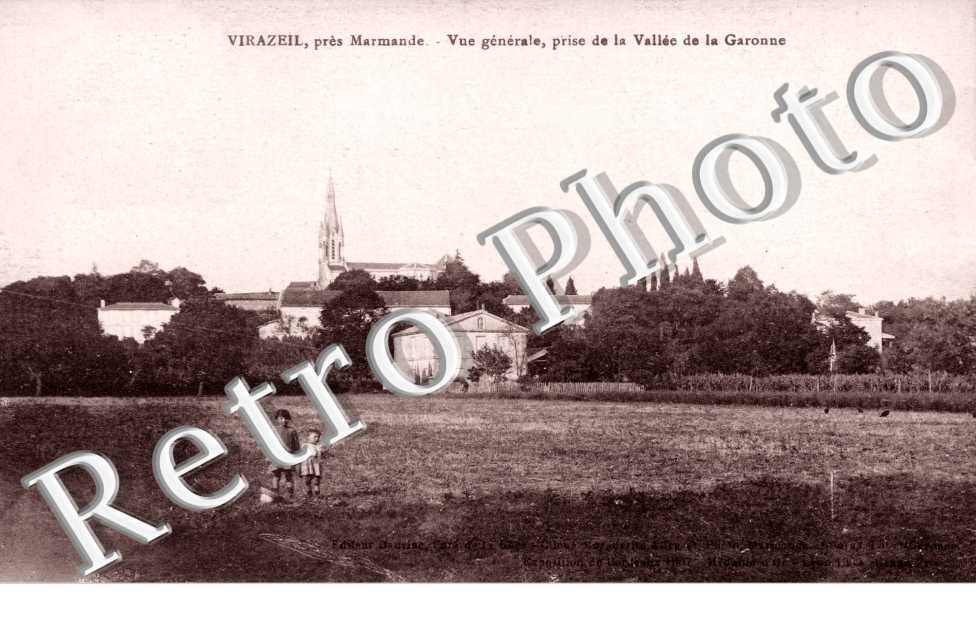 Vue générale prise de la vallée de la Garonne