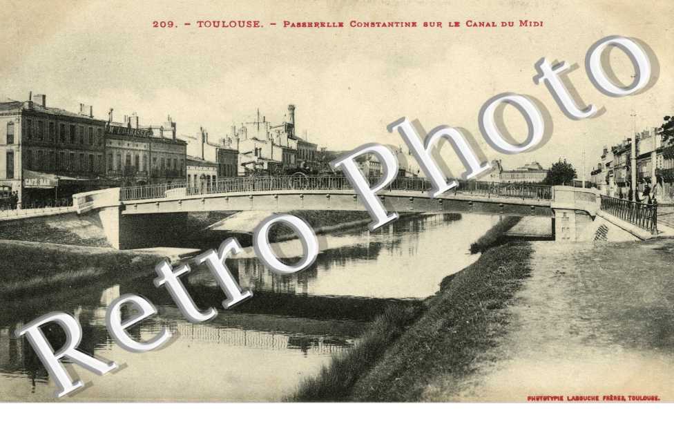 passerelle Constantine sur le Canal du Midi