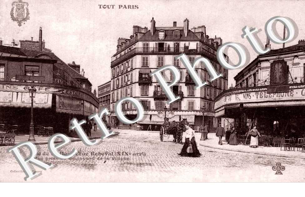 rue de l'Atlas et rue Rebeval - Vue prise du boulevard de la Villette