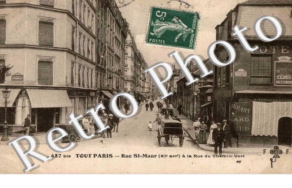 rue Saint-Maur à la rue du Chemin Vert