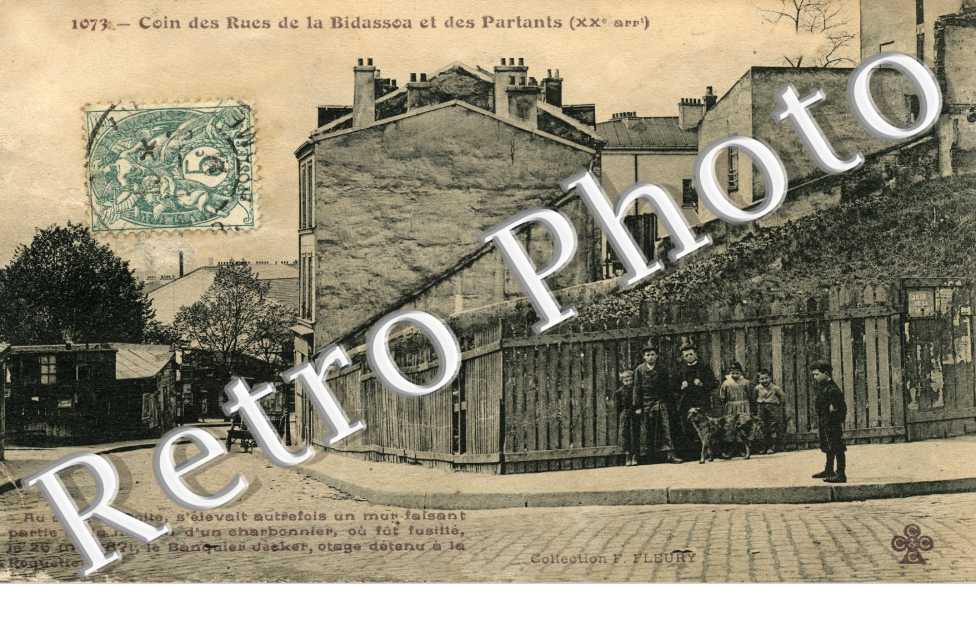 Coin des rues de la Bidassoa et des Partants