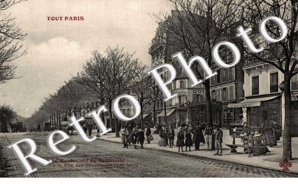 le boulevard de Belleville à la rue des Couronnes