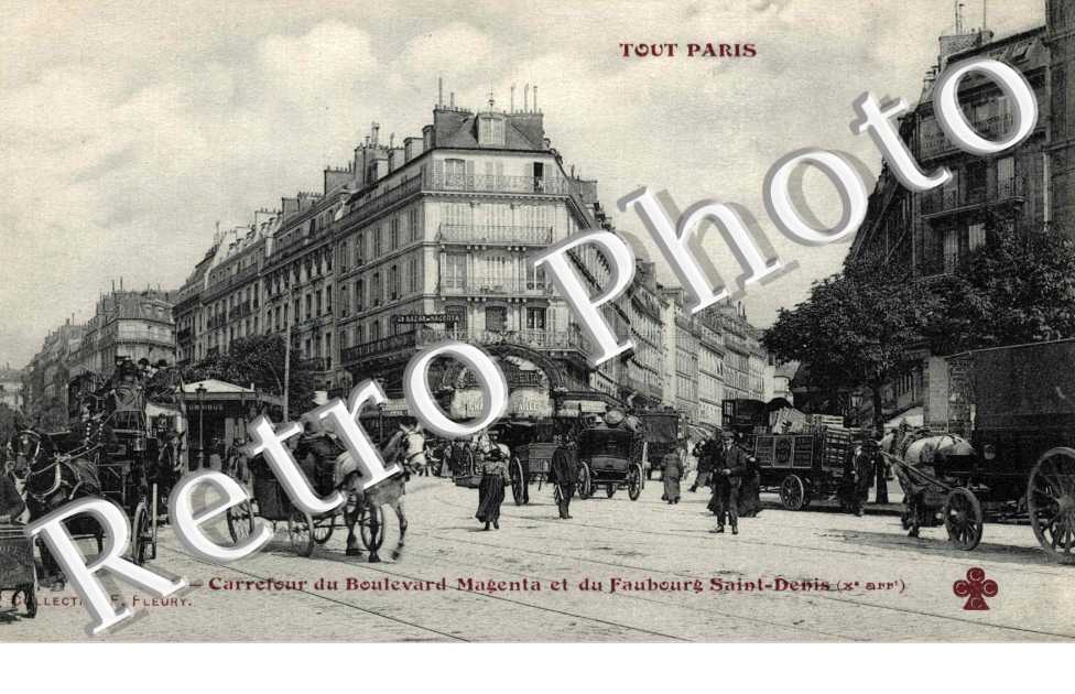 Carrefour du boulevard magenta et du faubourg Saint-Denis