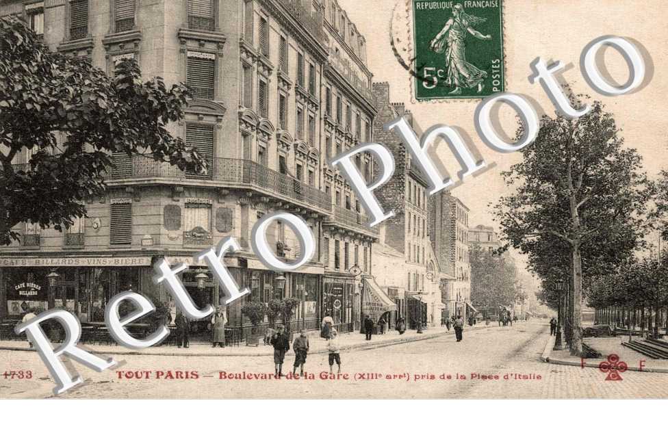 Boulevard de la gare prise de la place d'Italie