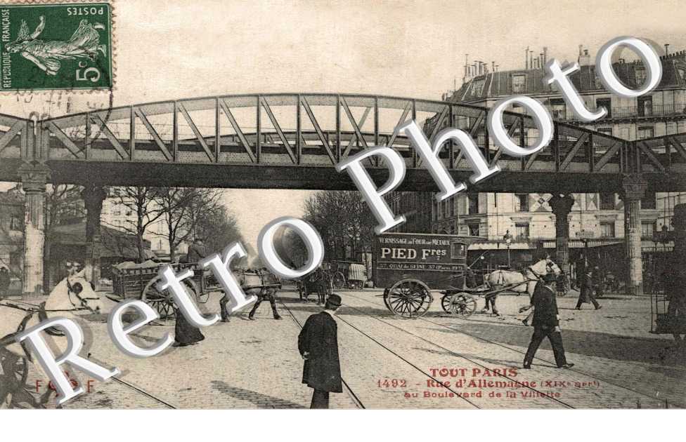 rue d'Allemagne au boulevard de la Villette