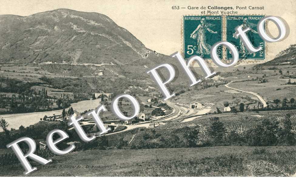 Gare de Collonges Pont Carnot et Mont Vuache