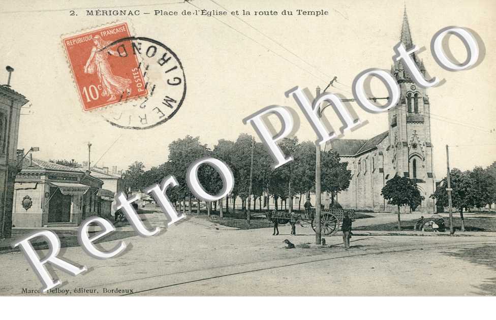 place de l'eglise et la route du Temple