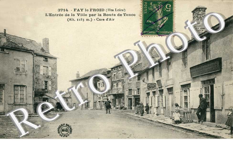 l'entree de la ville par la route de Tence