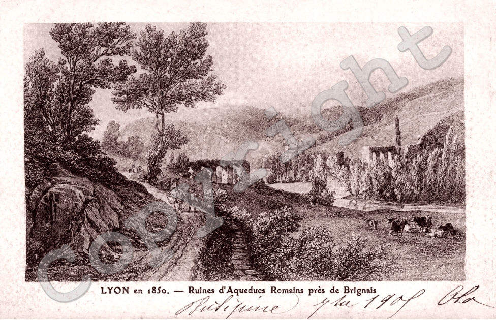 Ruines d'Aqueducs Romains pres de Brignais