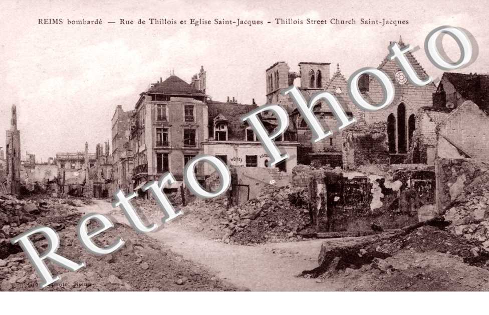 rue de Thillois et eglise Saint-Jacques
