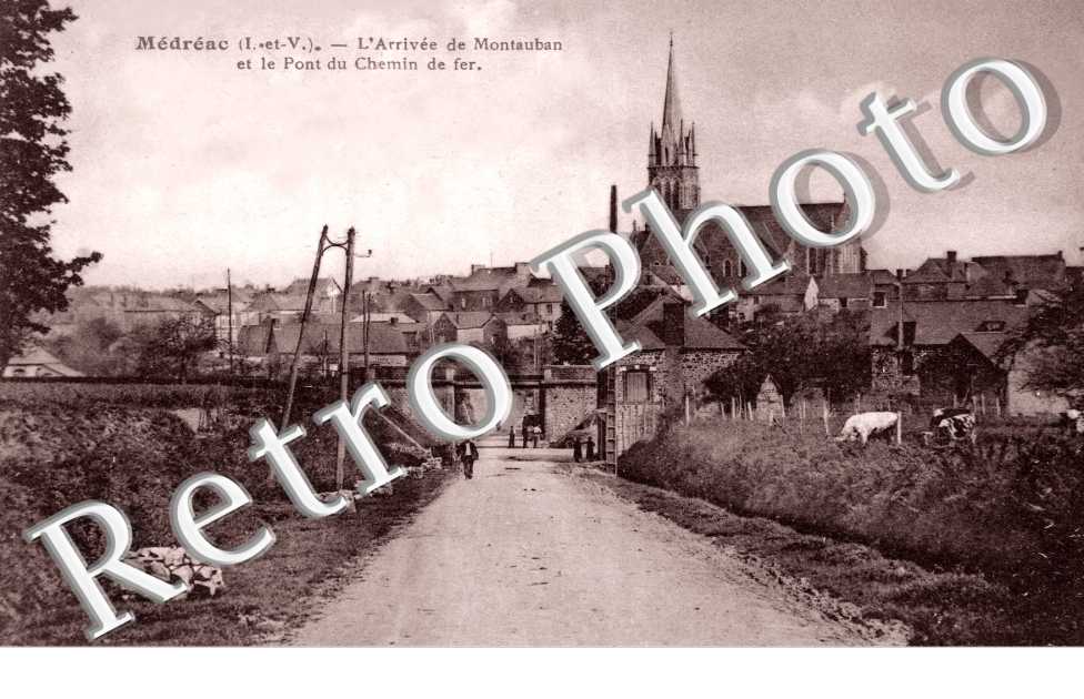 l'arrivee de Montauban et le pont du chemin de fer