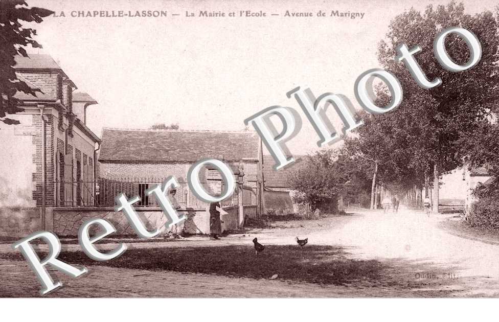 la Mairie et l'ecole - Avenue de Marigny