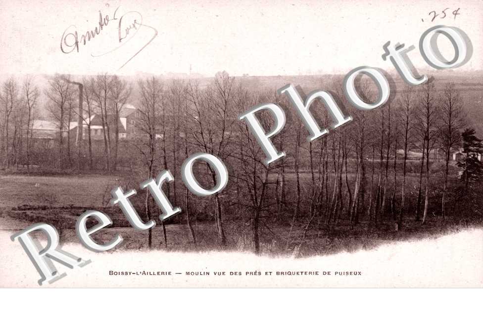 Moulin vue des Pres et Briquetterie de Puiseux