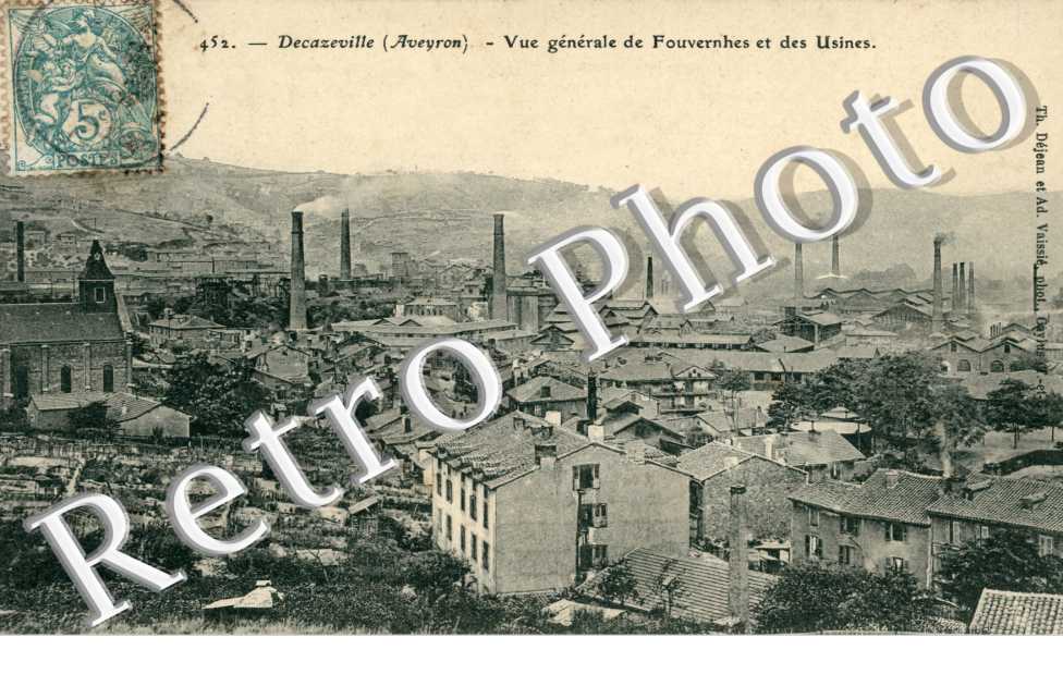 vue générale de Fouvernhes et des usines