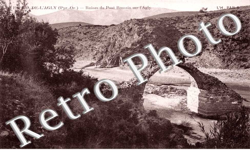 Ruines du pont romain sur l'Agly