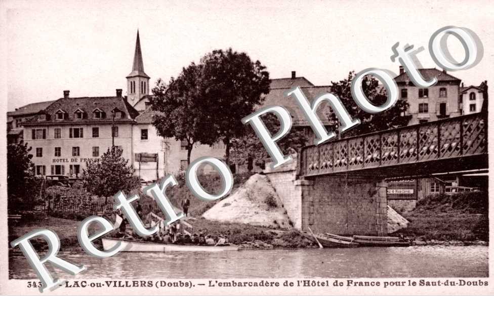 embarcadère du canot automobille pour le saut du Doubs