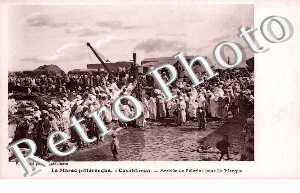 arrivée de pélerins pour La Mecque