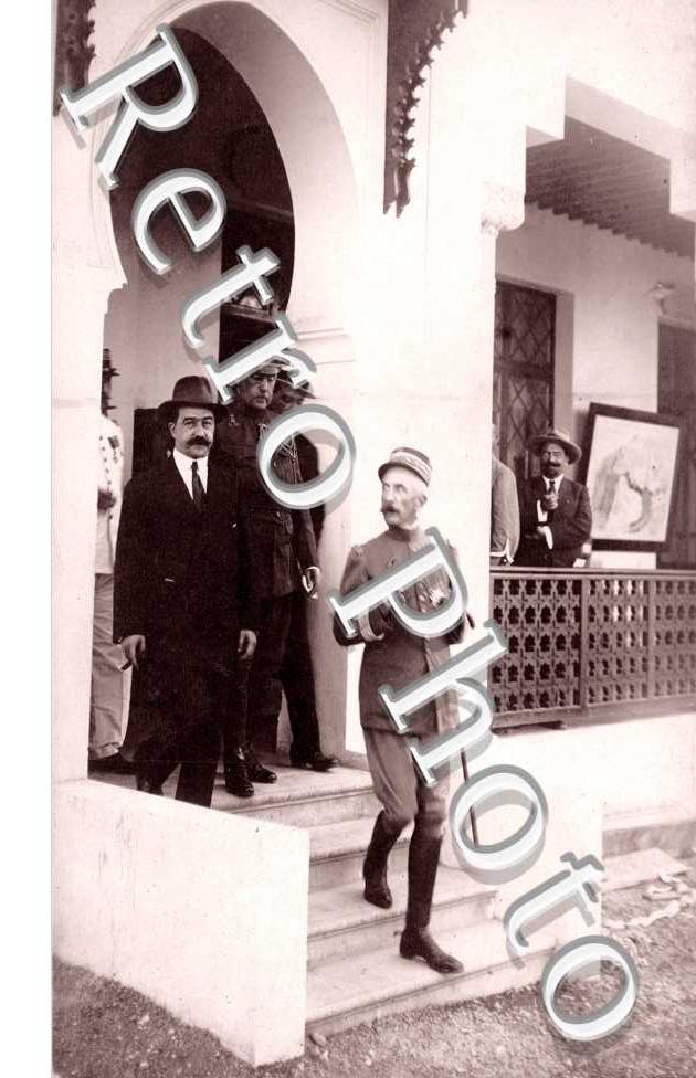 le maréchal Lyautey reçoit le général Jordana - l'Exposition franco marocaine