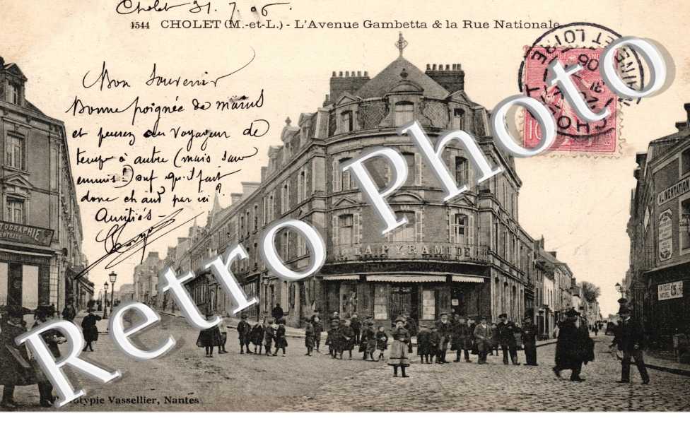 l'avenue Gambetta et la rue nationale