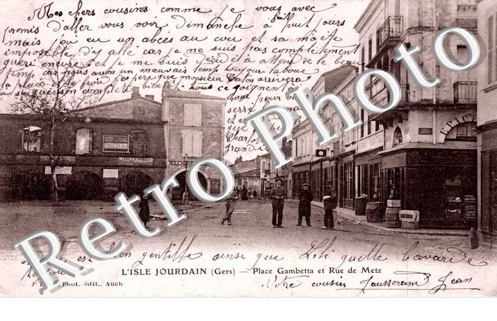 place Gambetta et rue de Metz