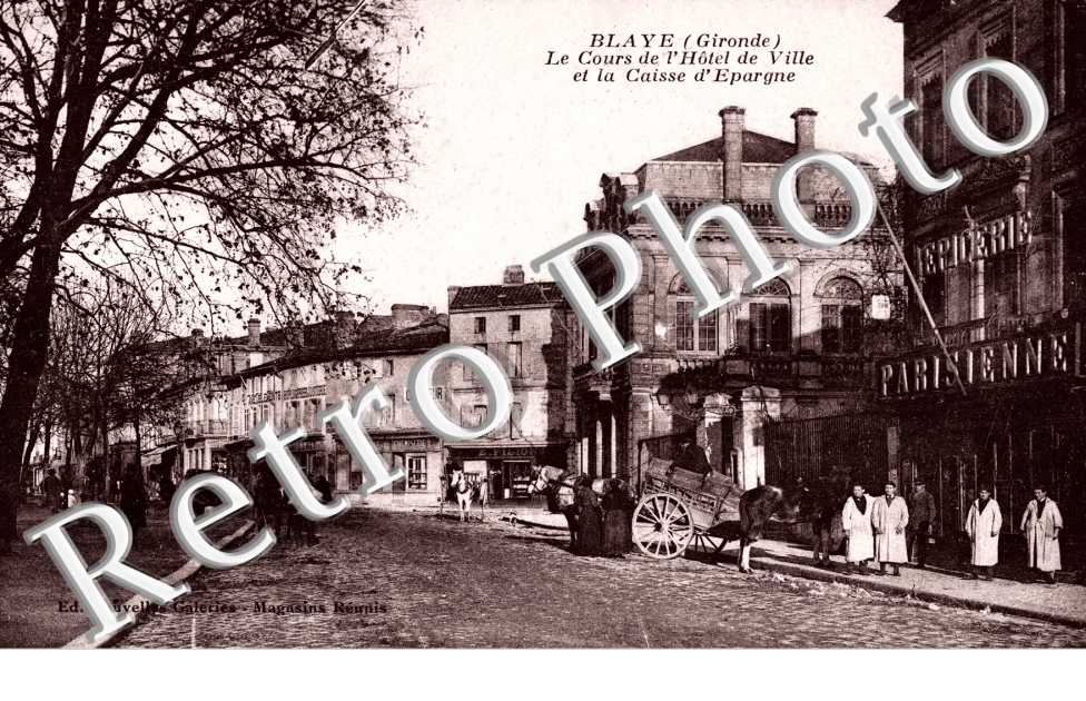 le cours de l'Hôtel de Ville et la Caisse d'Epargne