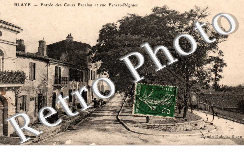entree des Cours Bacalan et rue Ernest-Regnier