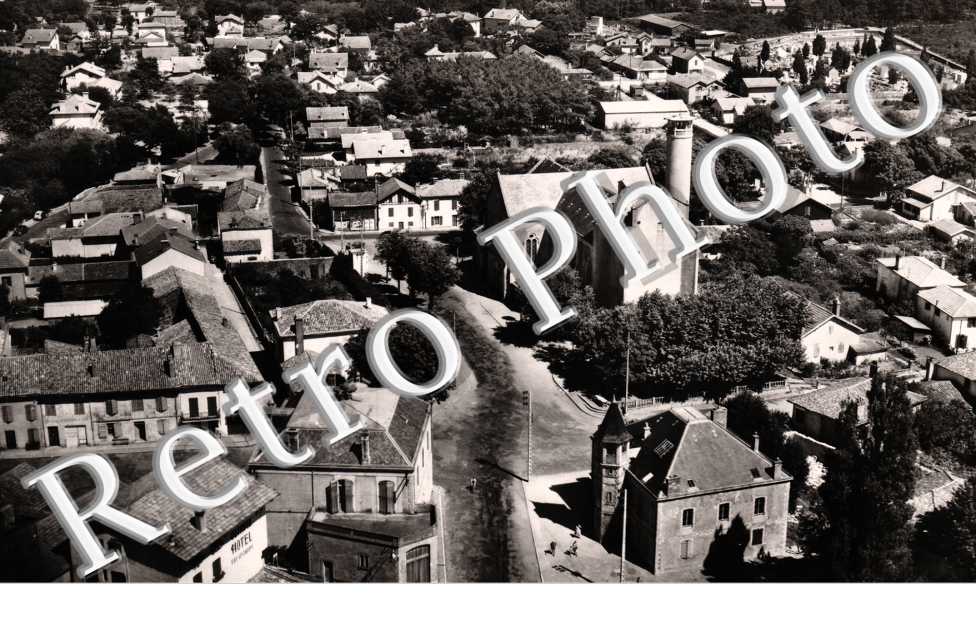 vue aérienne Place de l'église