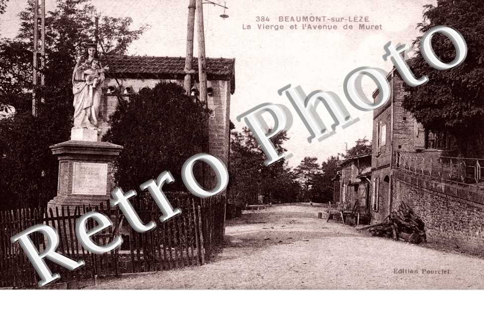 La vierge et l'avenue de Muret