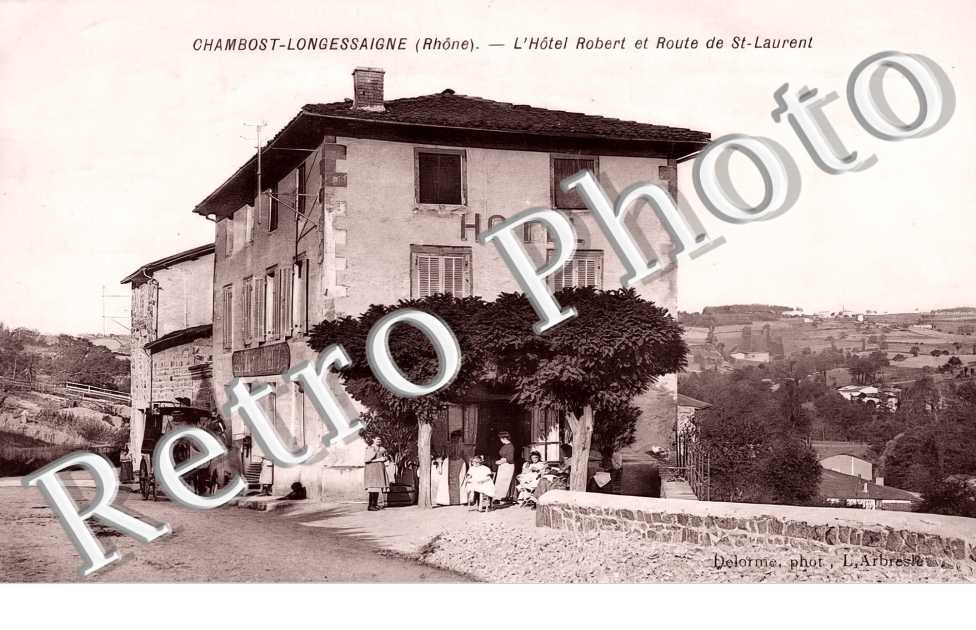 l'hôtel Robert et route de Saint-Laurent