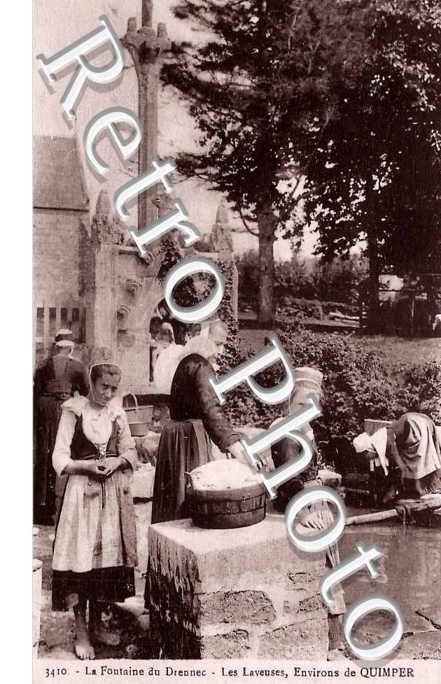 la fontaine du Drennec. Les laveuses