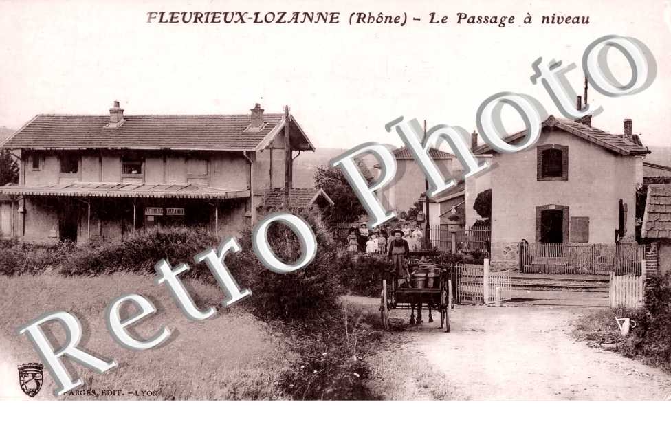 Fleurieux-Lozanne. Le pasage à niveau